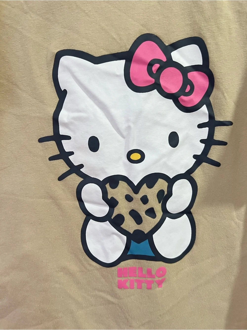 Garanimals Tan Hello Kitty Tee with Pink Bow